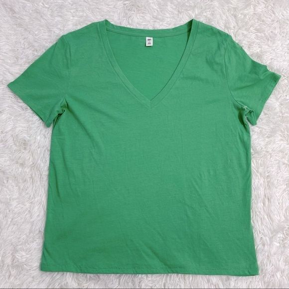 NWOT BP V-Neck Short Sleeve Tee S Green - Picture 4 of 14